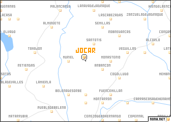 map of Jócar