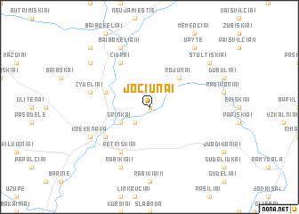 map of Jociūnai