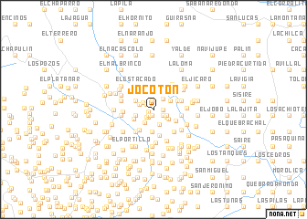 map of Jocotón