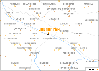 map of Jodāqayeh