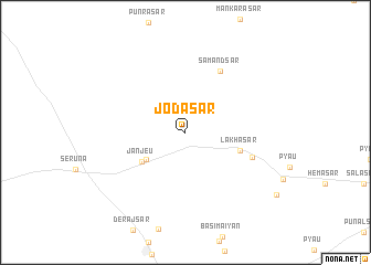 map of Jodāsar