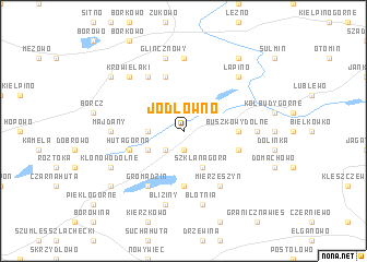 map of Jodłowno