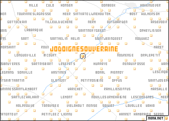 map of Jodoigne-Souveraine