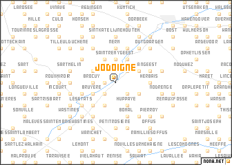 map of Jodoigne