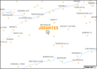 map of Joe Whites