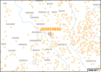 map of Joharābād