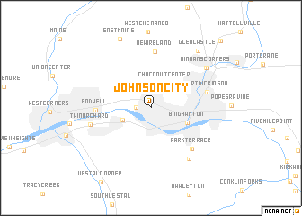 map of Johnson City