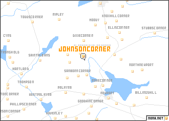 map of Johnson Corner