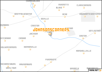 map of Johnsons Corners