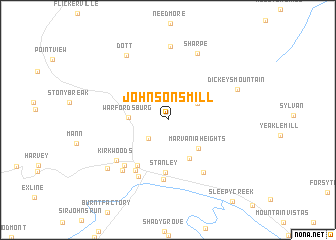 map of Johnsons Mill