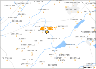 map of Johnson