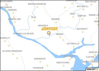 map of Johnson