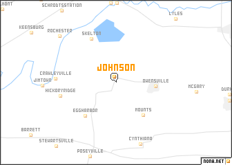 map of Johnson