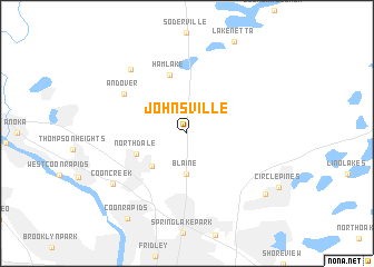 map of Johnsville