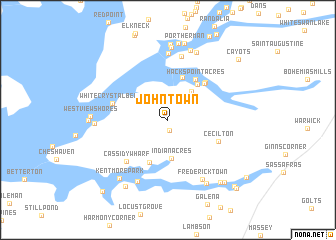 map of John Town