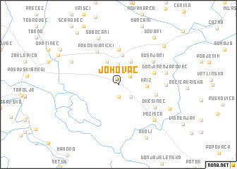 map of Johovac