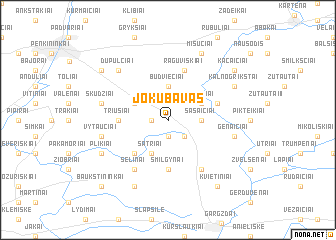 map of Jokūbavas