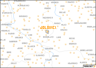 map of Jolovići