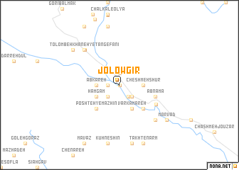 map of Jolow Gīr