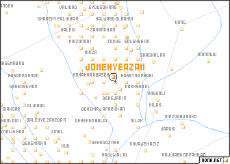 map of Jom‘eh-ye A‘z̧am