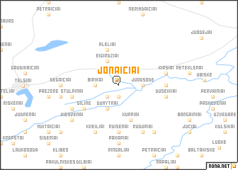 map of Jonaičiai