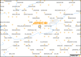 map of Jonaičiai