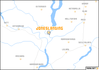 map of Jones Landing