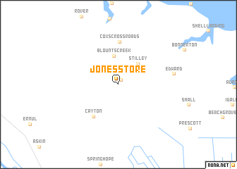 map of Jones Store