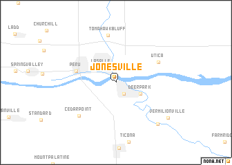 map of Jonesville