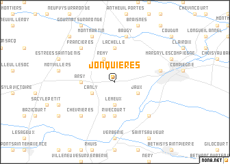 map of Jonquières