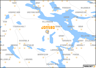 map of Jonsbo