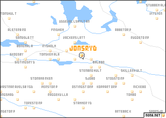 map of Jonsryd