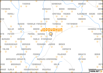 map of Jopowahun