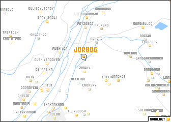 map of Jorbog
