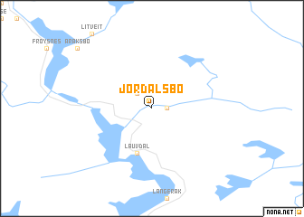 map of Jordalsbø
