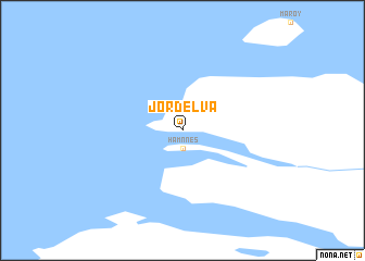 map of Jordelva