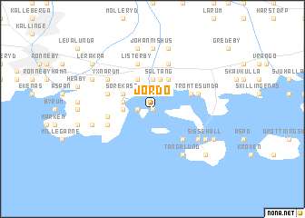 map of Jordö