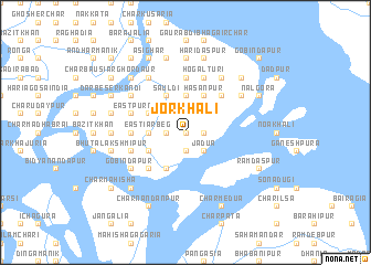 map of Jorkhāli