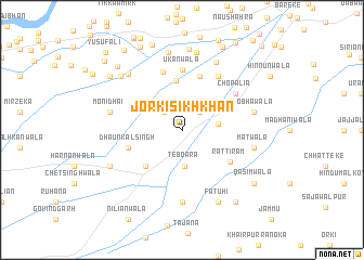 map of Jorki Sikhkhān