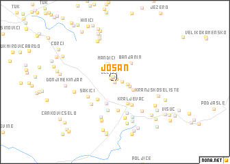 map of Jošan