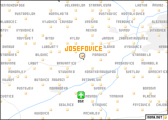 map of Josefovice