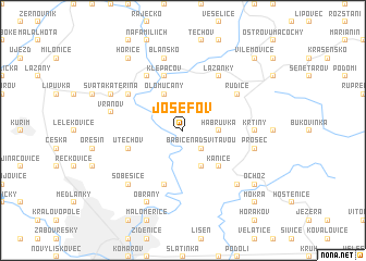 map of Josefov