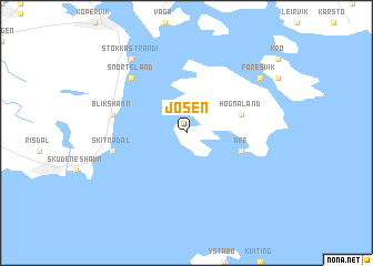 map of Jøsen