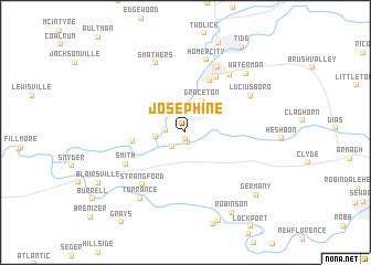 map of Josephine