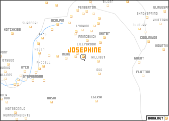 map of Josephine