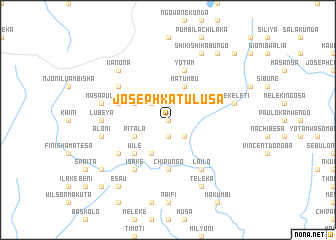 map of Joseph Katulusa