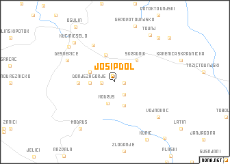 map of Josipdol