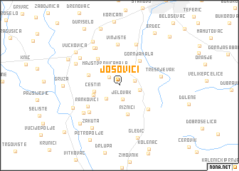 map of Jošovići