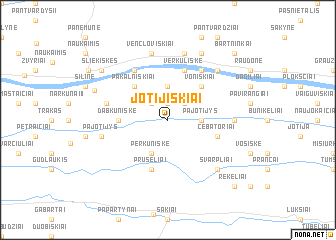 map of Jotijiškiai