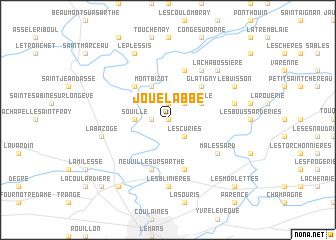 map of Joué-lʼAbbé